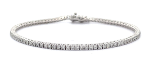 lot 37 image: Sophisticated 2 Carat Diamond Classic Tennis Bracelet VIDEO