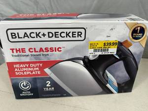 New Black and Decker Classic Steam Clothing Iron