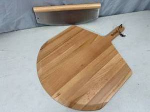 New Bayou Classic Pizza Peel and Pizza Cutter