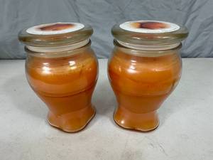 2 New 16 oz Pumpkin Spice Candles with Lids