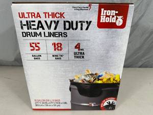 New Box of 55 Gallon Ultra Thick Trash Bags