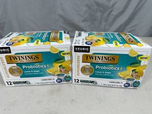 2 New Boxes of Keurig K-Cup Tea - Twinings Probiotics Healthy Digestion Tea