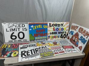 12 New Yard Signs with Metal Stands