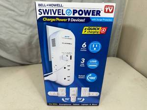 New Swivel Power Surge Protector with USB Outlets