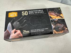 New Oklahoma Joes Disposable BBQ Gloves with Liners - 50 Pack