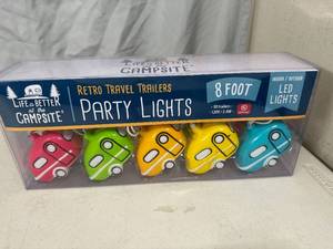 New Retro Travel Trailer Party Light String