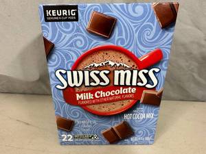 New Box of 22 Swiss Miss Keurig K-Cups