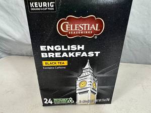 24 New Black Tea Kuerig K-Cups - English Breakfast Tea