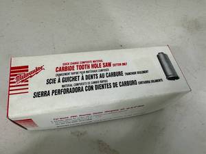 New Milwaukee Carbide Tooth Hole Saw 1