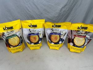 4 New Lodge Cast Iron Skillet Cornbread Mixes