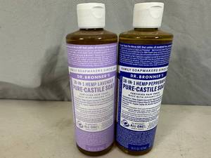 2 New Bottles of Dr. Bronners Liquid Soap