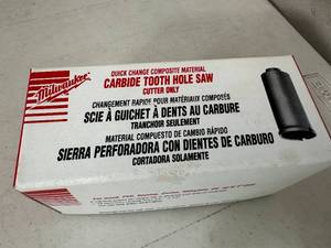 New Milwaukee Carbide Tooth Hole Saw 1-14