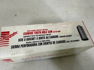New Milwaukee Carbide Tooth Hole Saw 1