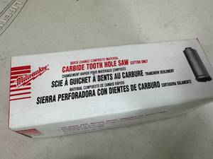 New Milwaukee Carbide Tooth Hole Saw 34