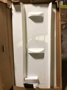 lot 44 image: Delta Pro Series 57 in. H X 60 in. W X 32 in. L White Bathtub Wall Set  Customer Returns See Pictures