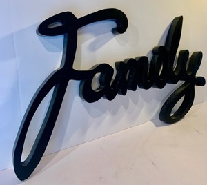Pretty Wood Family Wall Hanging Sign