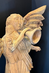 Wooden Angel Decorative Figurine
