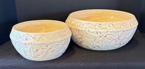 Two Enticing Embossed Bowls