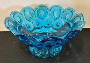 Vintage L.E. Smith Glass Moon and Stars Bowl