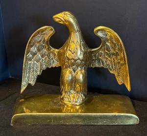 Pair of Virginia Metalcrafters Brass Eagle Bookends