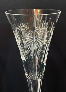 Pair of Waterford Millennium Universal Wishes Toasting Champagne Flutes