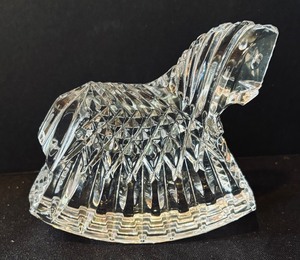Waterford Crystal Rocking Horse Figurine