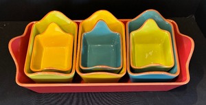 Set of Seven Costa Del Sol Serving Bowls