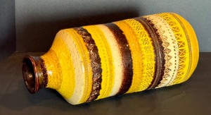 Vintage Rosenthal Netter Italian Pottery Vase, Bitossi, Italy