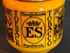 Vintage Royal Goedwaagen Gouda Humidor Tobacco Jar From Holland