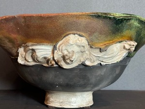 Artisan Crafted Raku Pottery Bowl