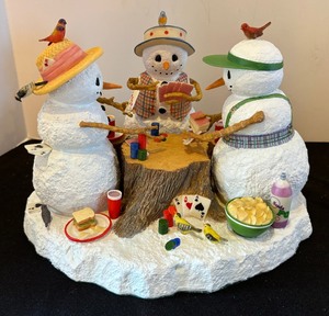 Lenox Poker Pals and Lenox Christmas Playtime Figurines