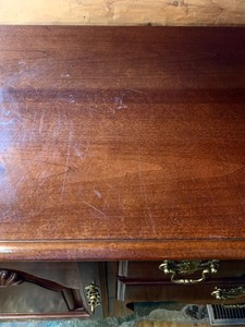 20th Century Vintage Solid Cherry Queen Anne Style Buffet Server