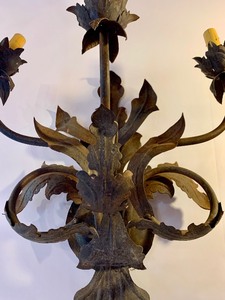 Vintage Wired Three-Light Sconce