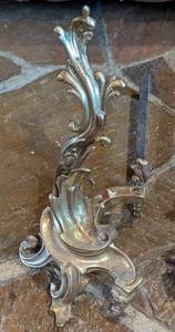 Ornate Victorian Fireplace Andirons