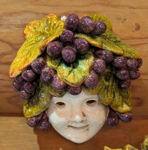 Vintage Italian Ceramic Venetian Wall Masks