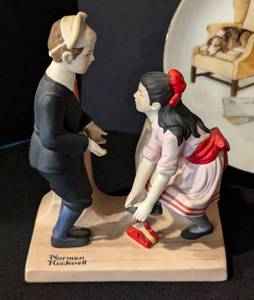 Norman Rockwell Figurines and Dish