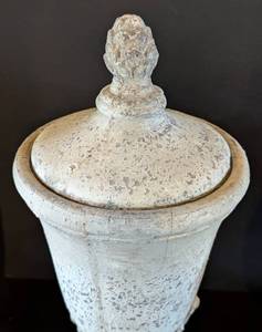Pair of Decorative Ceramic Urns