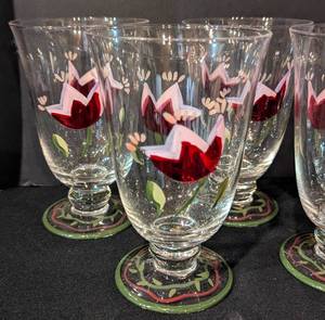 Napoli Painted Water Goblets