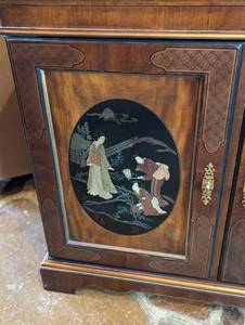 Vintage Drexel Painted Chinoiserie Cabinet