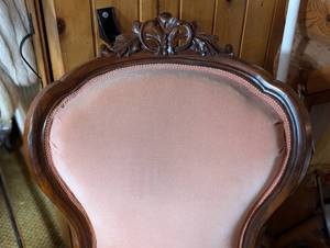Pink Upholstered Vintage Armchair