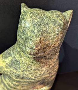 Carved Inuit Art Stone Bear