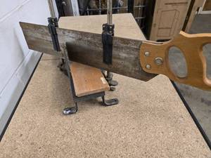 lot 56 image: Vintage hand miter saw