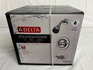 Delta Foundations Tub & Shower Set - Chrome Finish