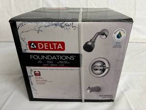 Delta Foundations Tub & Shower Set - Chrome Finish
