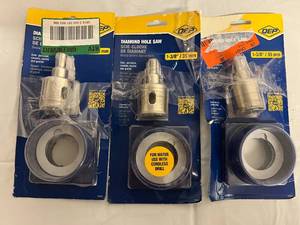 3 Qep Diamond Hole Saws - 1-38