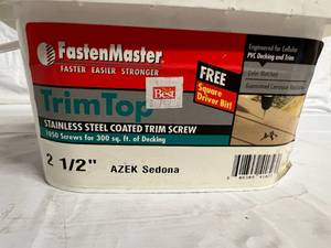 FastenMaster TrimTop Stainless Steel Coated Trim Screws - 2-12