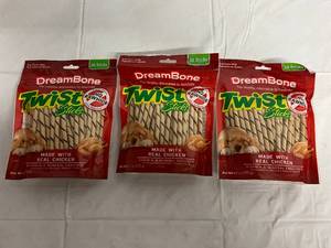 3 x 50ct Packs of DreamBone Dog Treats