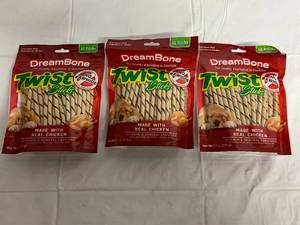 3 x 50ct Packs of DreamBone Dog Treats
