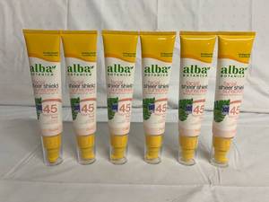 6 Bottles of Alba Botanica Facial Sheer Shield Sunscreen