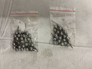40ct of 2.5g fishing weights